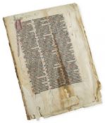 The Interpretation of the Hebrew Names - from the Dring Bible, substantial fragment of a large