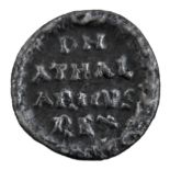 Athalaric, king of the Ostrogoths in Italy, - quarter siliqua, silver coin with Latin inscription [