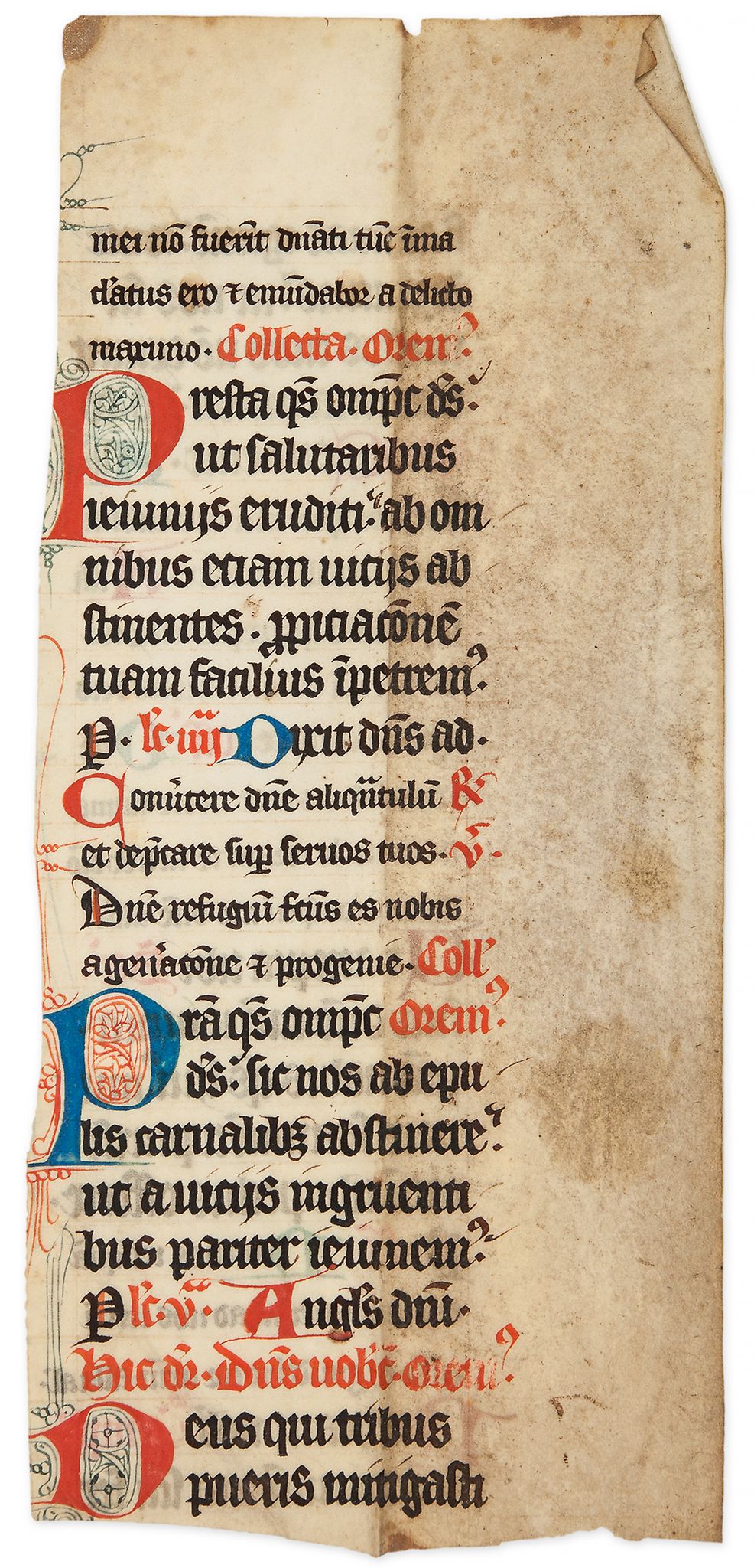 Collection of leaves - mostly from Biblical or liturgical manuscripts, in Latin and German  mostly