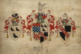 Armorial Roll for the Palmer family, - issued by Robert Cooke, Clarenceaulx King of Arms issued by