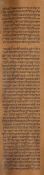 Fragment of a Sefer Torah - , in Hebrew, manuscript scroll on parchment [Sephard  (Genesis 28:7-47: