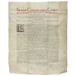 Charter of the Franciscan Brother - Christostomus a Capranica conferring membership of the Order