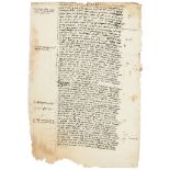 Three sets of legal notes, - perhaps made by medieval students or law practitioners, in Latin