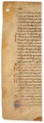 Five cuttings from Romanesque manuscripts, - all in Latin on parchment [twelfth century] 5