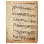 Two leaves from a manuscript - of Gregory the Great, Homiliae in Evangelia  of Gregory the Great,