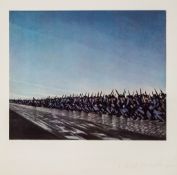 C.R.W Nevinson (1889-1946)(after) - Column on the March offset lithograph printed in colours, c.