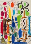 Pablo Picasso (1881-1973) - L'Atelier de Cannes (B.794) lithograph printed in colours, 1958, printed