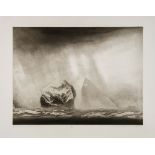 Norman Ackroyd (b.1938) - St Kilda - Stac Lee and Stac an Armin etching with aquatint, 1990, signed,