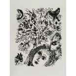 Marc Chagall (1887-1985) - Le Couple devant L'Arbre (M.292) lithograph, 1960, printed by Mourlot,