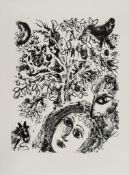 Marc Chagall (1887-1985) - Le Couple devant L'Arbre (M.292) lithograph, 1960, printed by Mourlot,