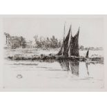 James Abbott McNeill Whistler (1834-1903) - Hurlingham (K.181) etching with drypoint, 1879, on