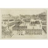 Anthony Gross (1905-1984) - 11 O'Clock Parade etching, 1940, on wove paper, with margins,  162 x 258