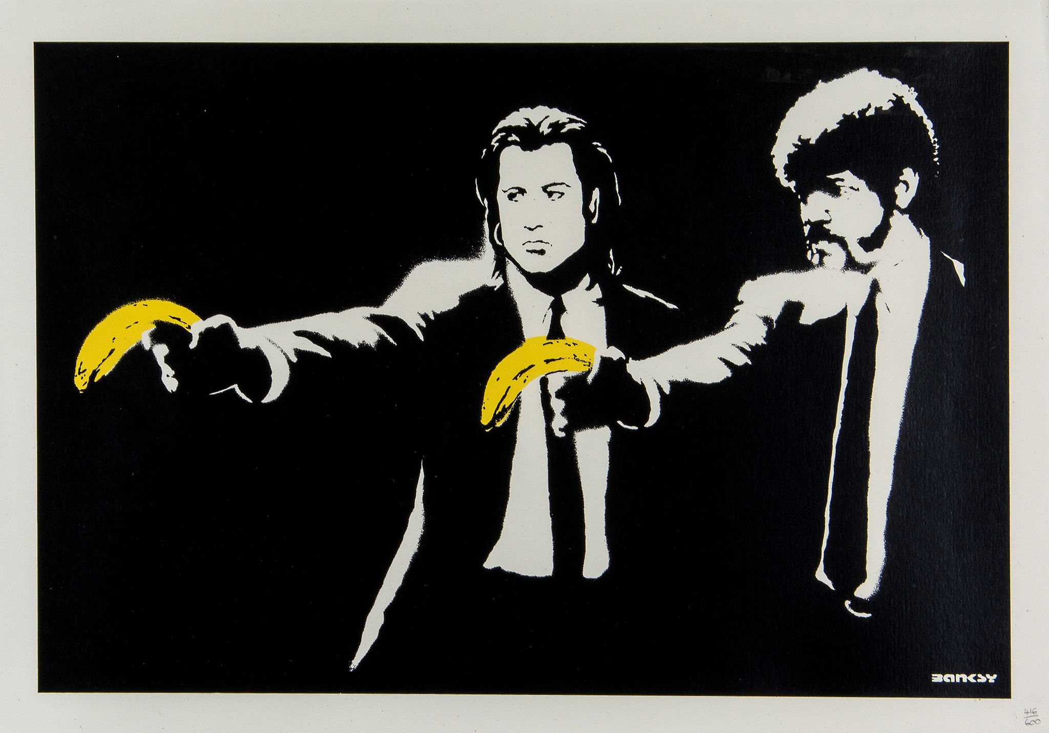 Banksy (b.1974) - Pulp Fiction screenprint in colours, 2004, numbered 416/600, published by Pictures