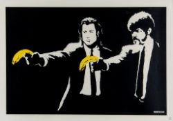Banksy (b.1974) - Pulp Fiction screenprint in colours, 2004, numbered 416/600, published by Pictures