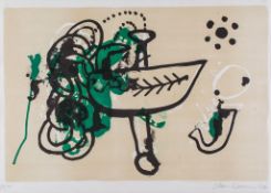 Alan Davie (1920-2014) - Celtic Dreamboat II lithograph printed in colours, 1965, signed in
