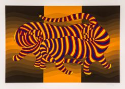 Victor Vasarely (1906-1997) - Tigers; Artistic Study of Movement two screenprints in colours, 1931-