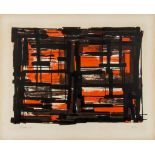 William Gear (1915-1997) - Composition lithograph printed in colours, 1956, signed and dated in