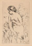 Pierre-Auguste Renoir (1841-1919) - Baigneuse Debout etching, 1910, on laid paper, with margins,