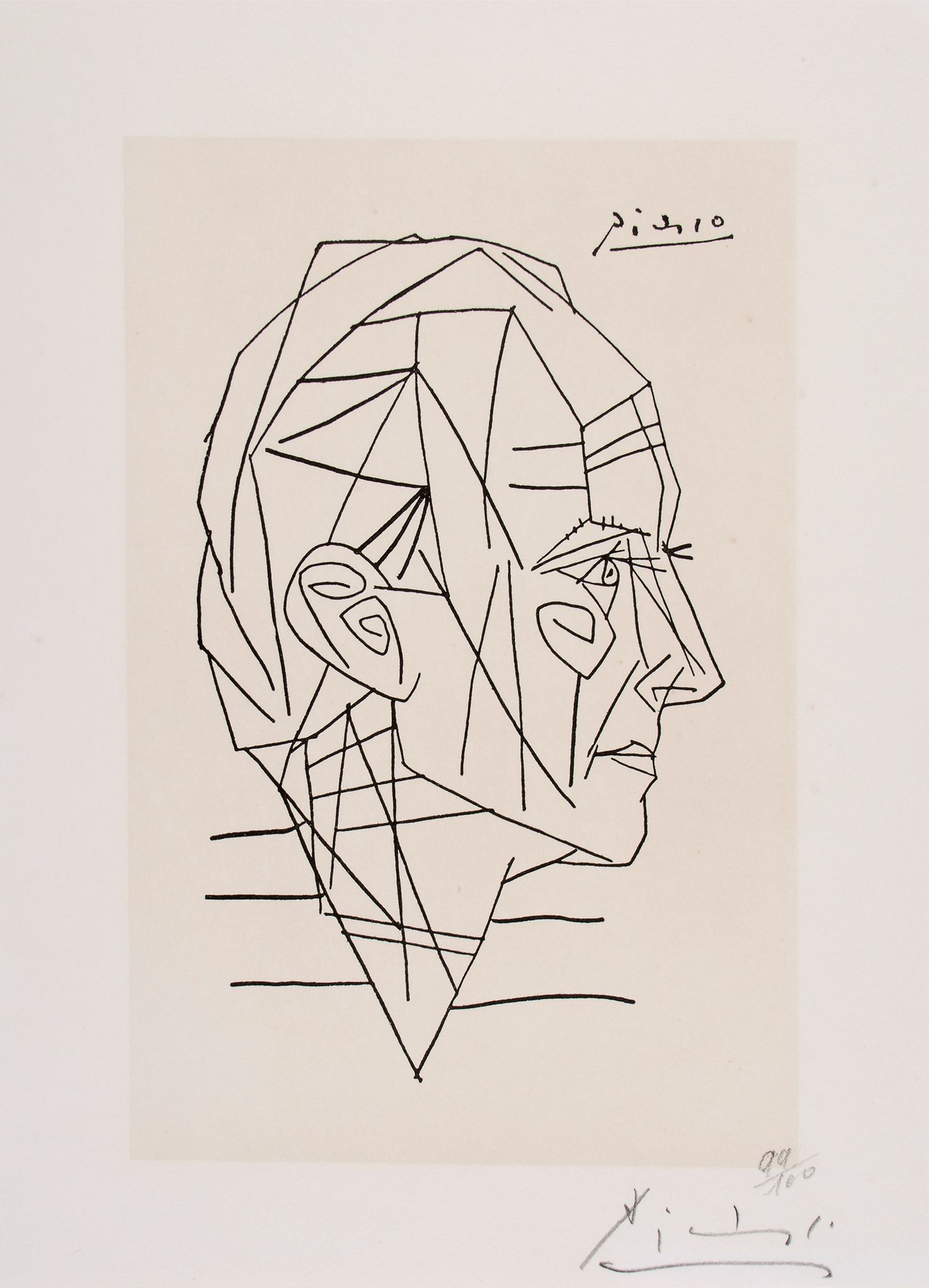 Pablo Picasso (1881-1973) - Un poème dans chaque livre de Paul Eluard (C.109) lithograph, 1956,