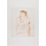 Fernando Botero (b.1932) - Mujer Fumando lithograph printed in colours, 1965, an unsigned proof