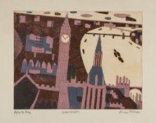 Julian Trevelyan (1910-1988) - Westminster (T.229) etching with aquatint printed in colours, 1969,