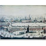 Laurence Stephen Lowry (1887-1976)(after) - The Pond offset lithograph printed in colours, 1974,