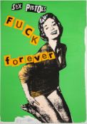 Jamie Reid (b.1947) - Fuck Forever screenprint in colours, 1997, signed and dated in pencil,