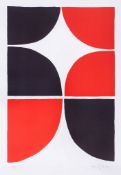 Sir Terry Frost (1915-2003) - Black and Red Solid II (K.39) lithograph printed in colours, 1967,