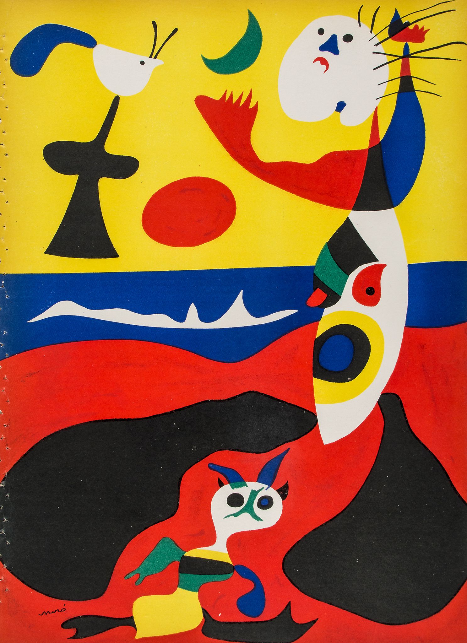 Joan Miró (1893-1983) - L'Été, from Verve Vol. 1, No. 3 pochoir in colours, 1938, with text on the