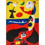 Joan Miró (1893-1983) - L'Été, from Verve Vol. 1, No. 3 pochoir in colours, 1938, with text on the