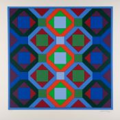 Victor Vasarely (1906-1997) - Hommage à Jean-Sebastien Bach screenprint in colours, 1973, signed and