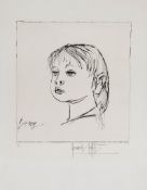 Bernard Buffet (1928-1999) - Dany etching, 1966, signed in pencil, numbered 92/100, on Arches paper,