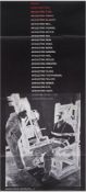 Colin Self (b.1941) - Poster Poem: Electric Chair (with Christopher Logue) offset lithograph printed