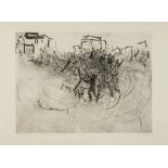 Anthony Gross (1905-1984) - Chiarava/Tumult etching, 1960, signed and titled in pencil, inscribed
