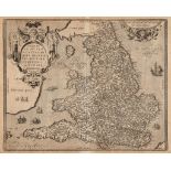 Mercator (Gerard) - Anglia Regnum, England and Wales, with parts of Scotland, northern France with