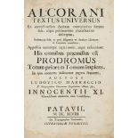 Koran.- - Prodromus ad refutationem Alcorani, 4 parts in 1, translated and edited by Ludovico