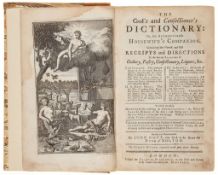 Cookery.- Nott (John) - The cook’s and confectioner’s dictionary: or  The cook s and confectioner