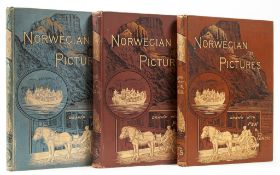 Lovett (R.) - Norwegian Pictures...,  folding map, 8pp. pictorial advertisements  , 1885; with 2