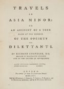 Chandler (Richard) - Travels in Asia Minor,  first edition,   folding engraved map, errata leaf,