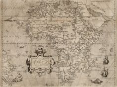 De Solis (Hernando) - Africa, after Ortelius but with Spanish nomenclature, with strapwork title
