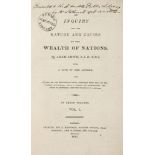 Smith (Adam) - An Inquiry into the Nature and Causes of the Wealth of Nations, 3 vol.,  fifth