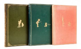 Milne (A.A) - Winnie-the-Pooh,  original pictorial green morocco, spine browned, spine tips and