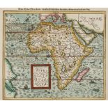 Munster (Sebastian) - Affricae Tabula Nova, the continent of Africa, with southern Europe, Saudi