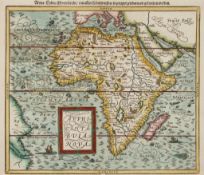 Munster (Sebastian) - Affricae Tabula Nova, the continent of Africa, with southern Europe, Saudi