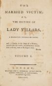 Novel.- - Married Victim (The): or, The History of Lady Villars, 2 vol. in 1,   first edition ,