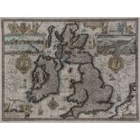 Speed (John) - The Kingdome of Great Britaine and Ireland, map of Britain and Ireland with part of