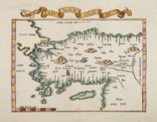 -. Fries (Laurent) - Tabu. Nova Asiae Mi. ptolemaic map of Asia Minor and Cyprus, title banderole in