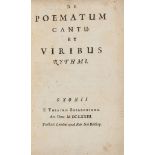 [Vossius (Isaac)] - De Poematum Cantu et Viribus Rythmi,  first edition ,  with initial blank, 2
