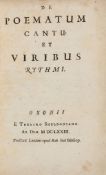 [Vossius (Isaac)] - De Poematum Cantu et Viribus Rythmi,  first edition ,  with initial blank, 2