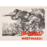 ANONYMOUS - WESTWARD lithographic poster in colours,  cond A-, not backed 20 x 30ins. (51 x 76cm.)